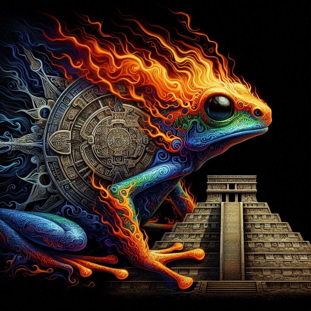 Poison Dart Frog Made in Fire