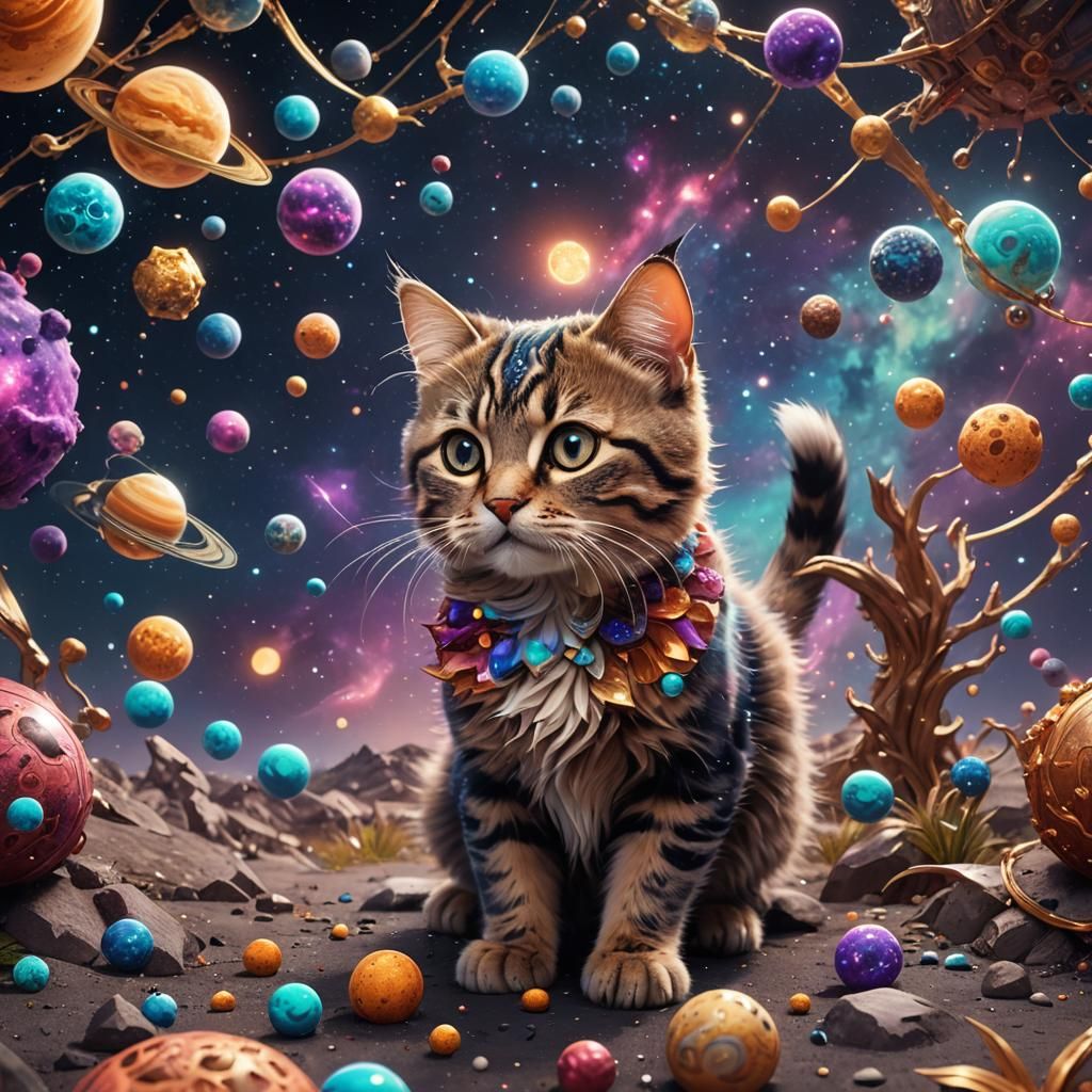 cosmic cute cat