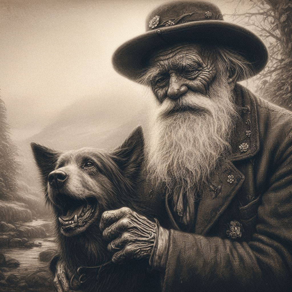 Old man and his dog
