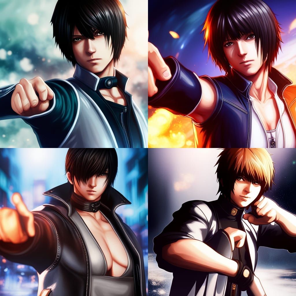 Premium AI Image  The king of fighters anime character