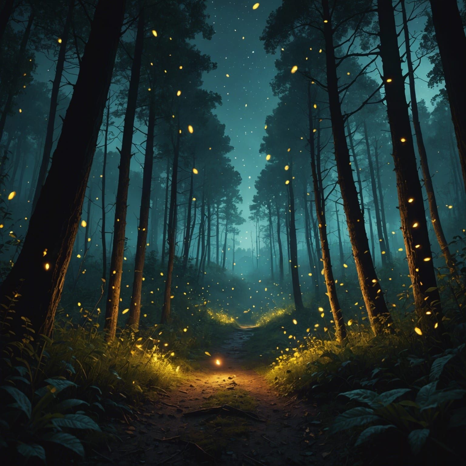 fireflies   by @ xelA