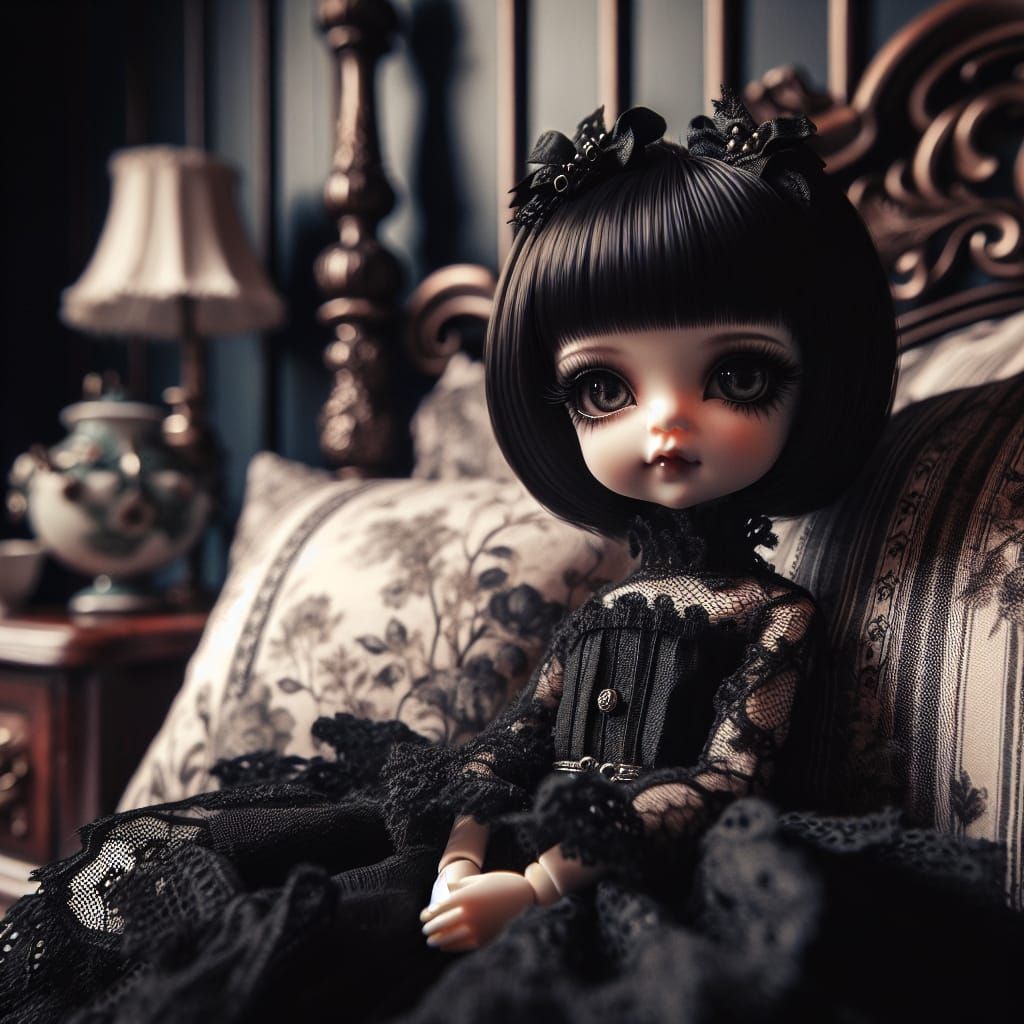 Cute Goth Doll  by @Michele0917