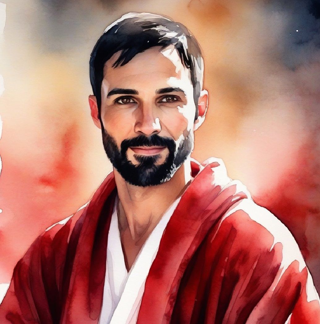 A handsome bearded man