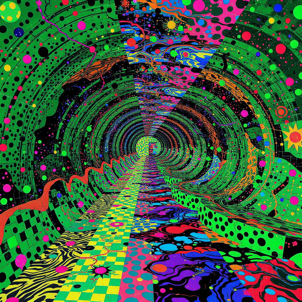 Exploding mess of colour