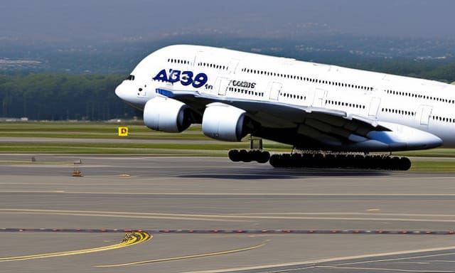 A380 with only a couple wheels