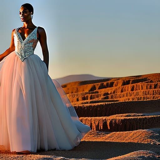 Flawless, Oscars gown, sunset inspired, romantic, shimmering...