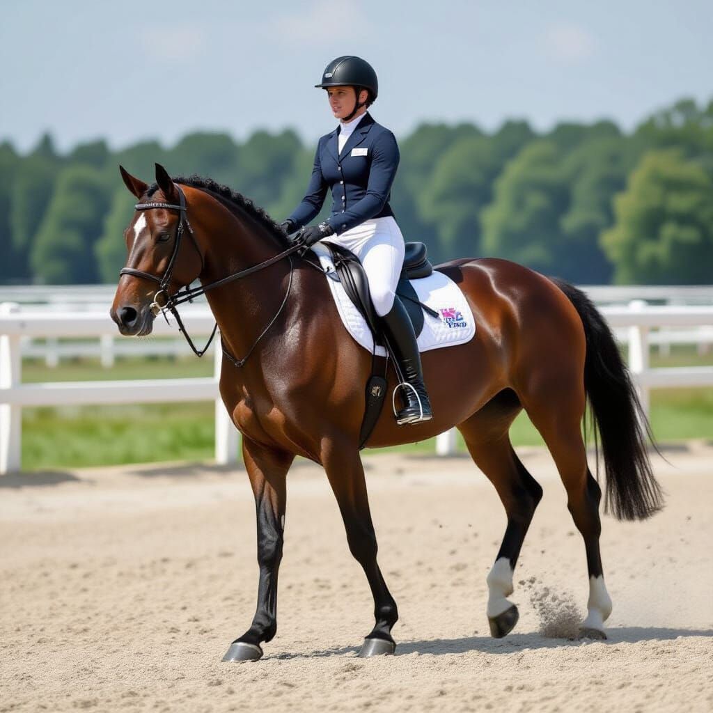 AI Generated Horse Race in Vibrant Colors