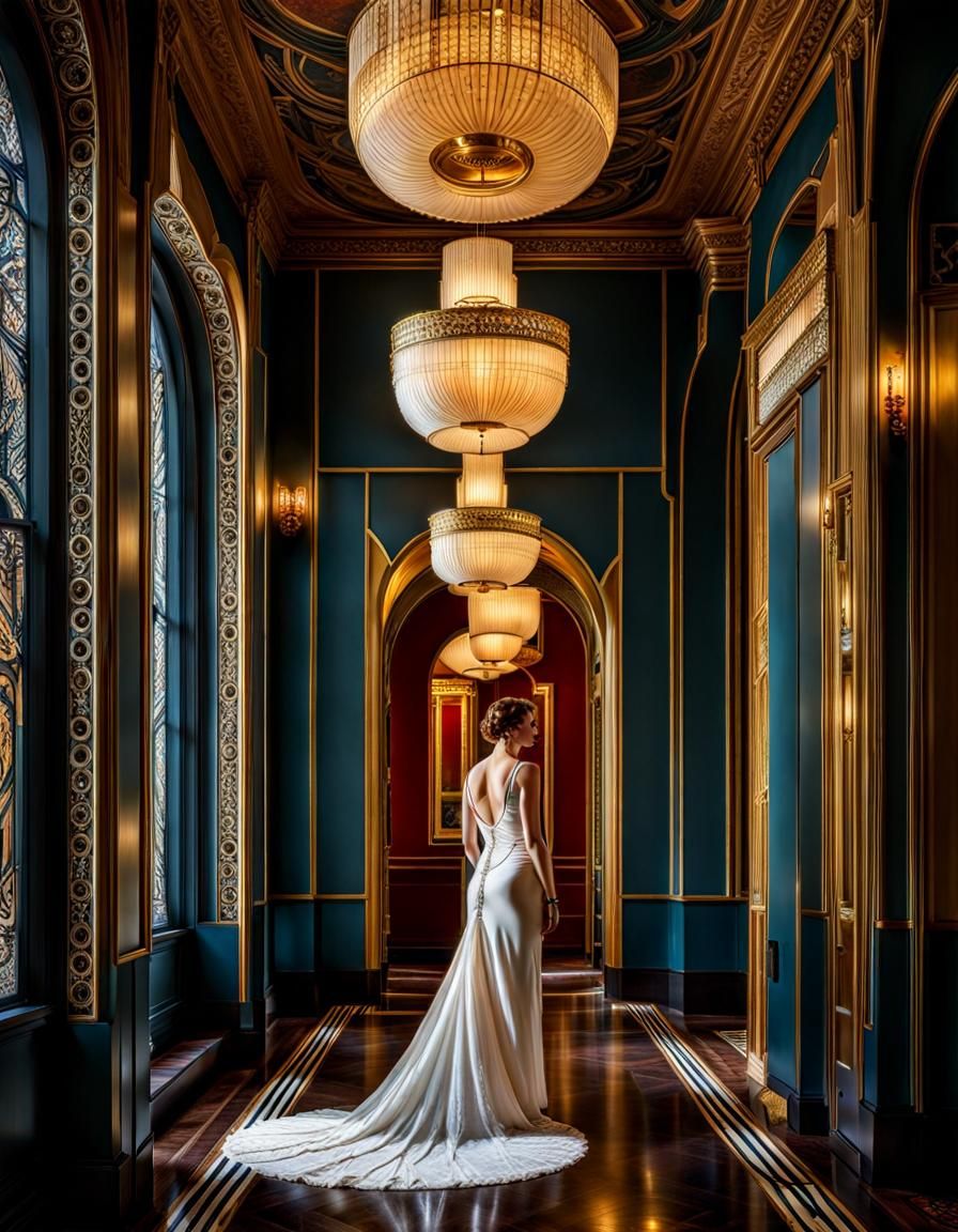 Art Deco Hallway  by @MelanieL