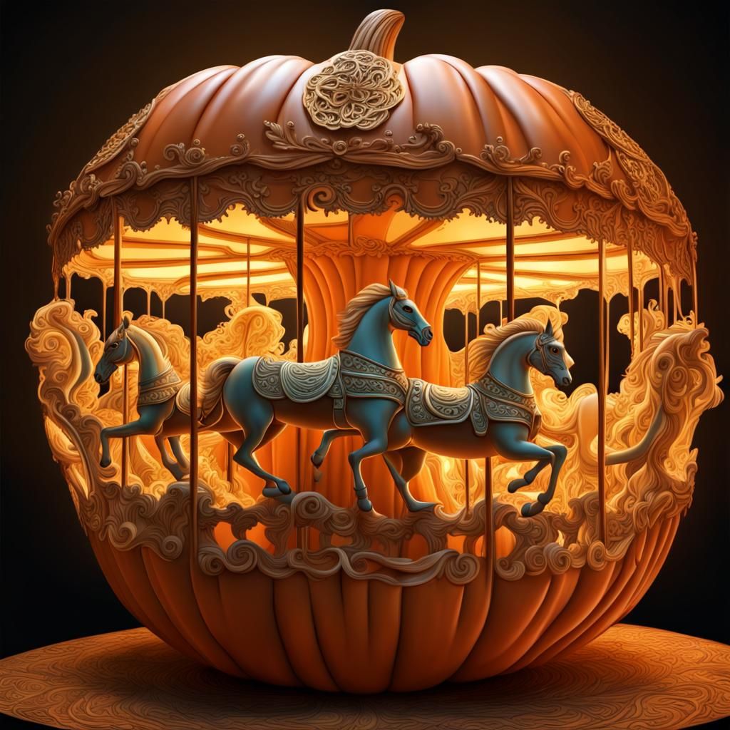 Merry-go-Pumpkin  by @David Barton