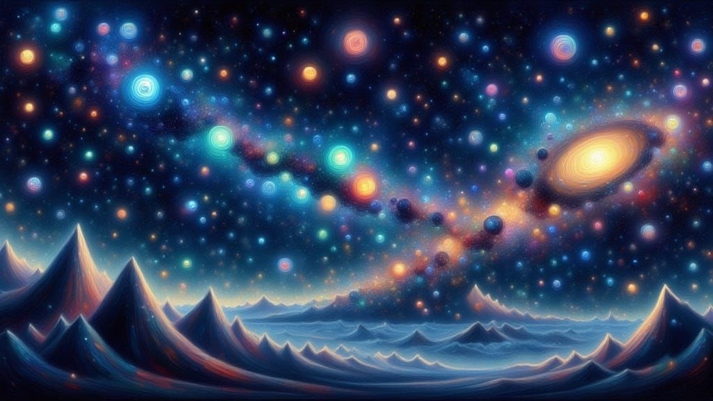  <lora:Canvas Elysium Flux:1.3> a starscape