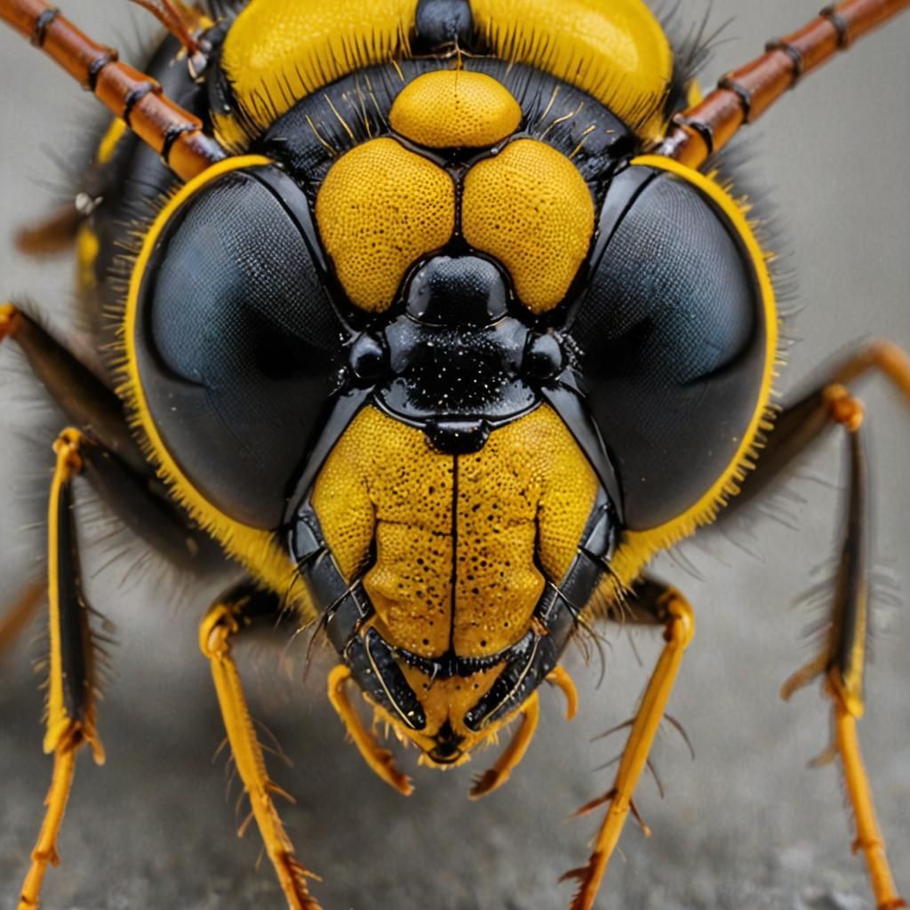 Super Macro photo:The eye of a wasp  by @Floh