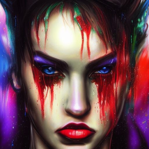 splash art style portrait 2 NFSW AI Generated Artwork NightCafe Creator