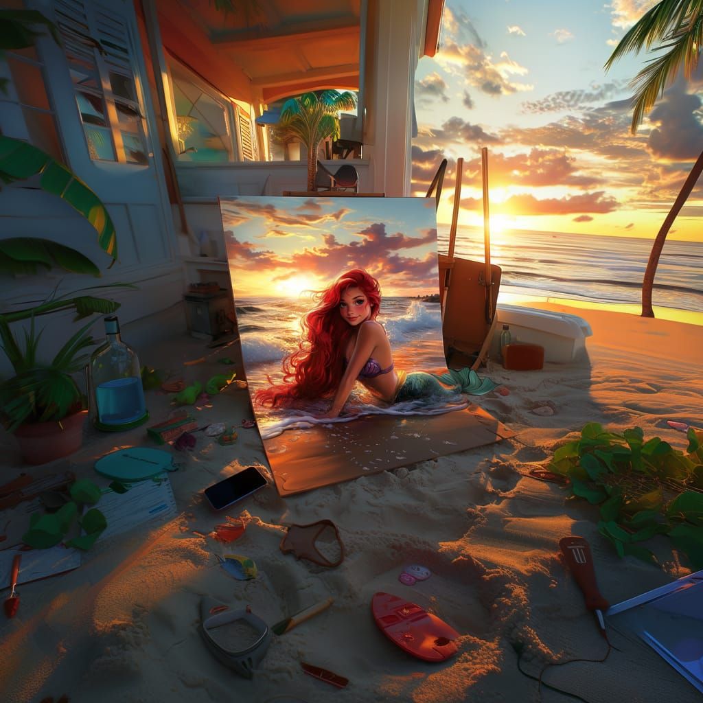 I went to the beach this evening...