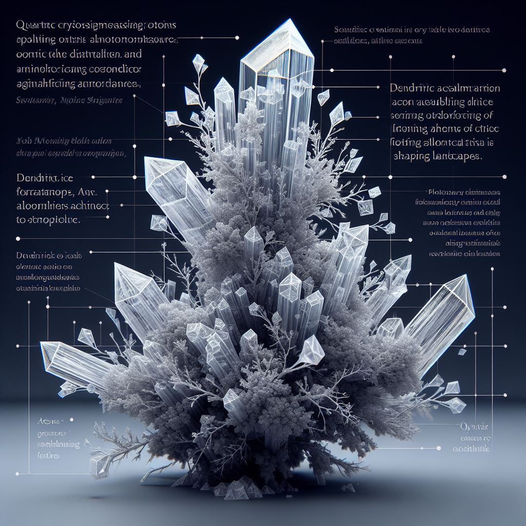 Fractals found in nature/ quartz crystal