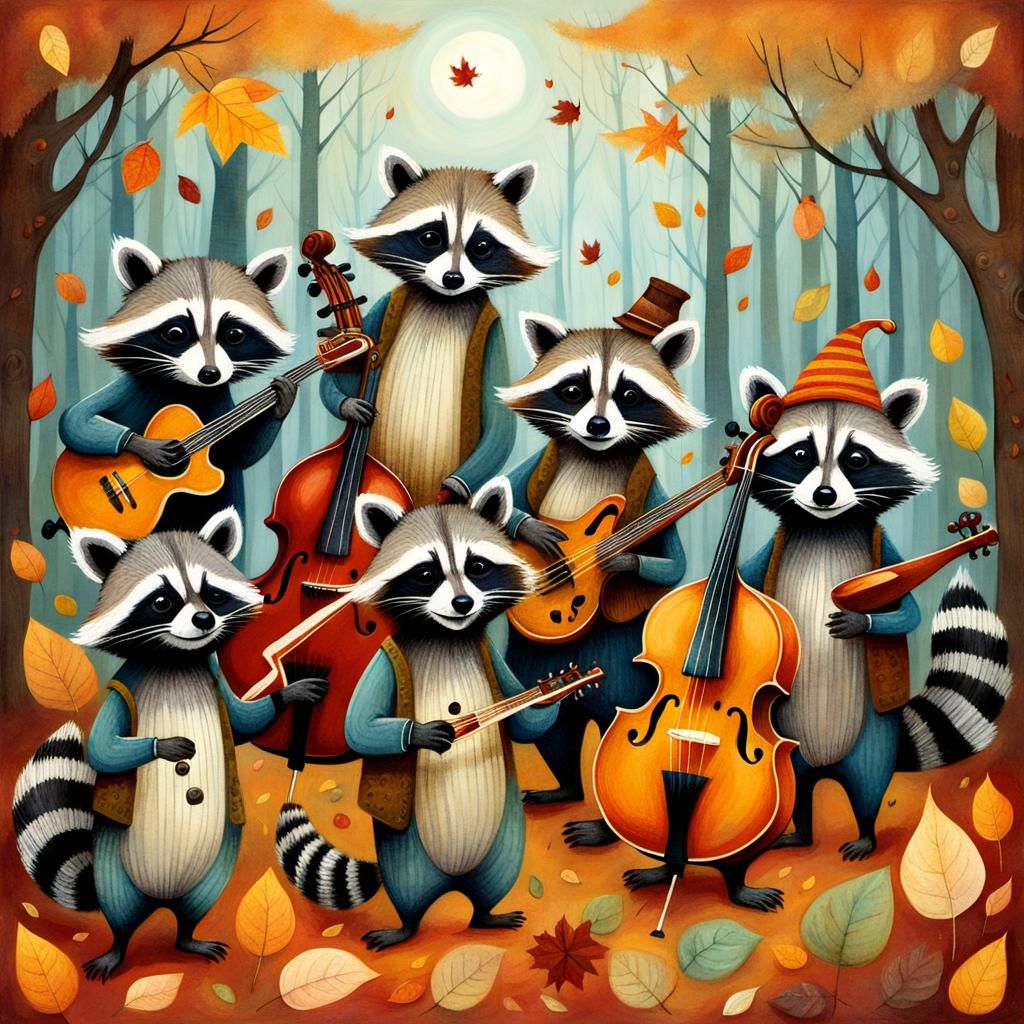 Raccoon jazz group