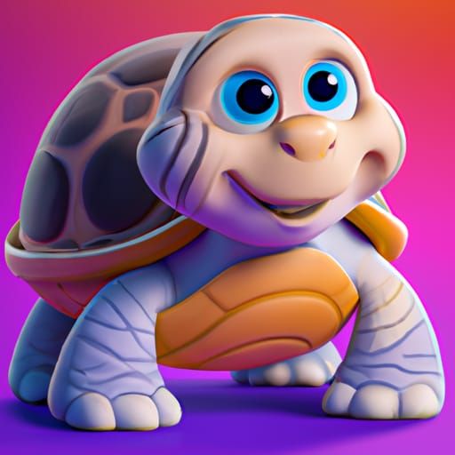 Happy little turtle! - AI Generated Artwork - NightCafe Creator