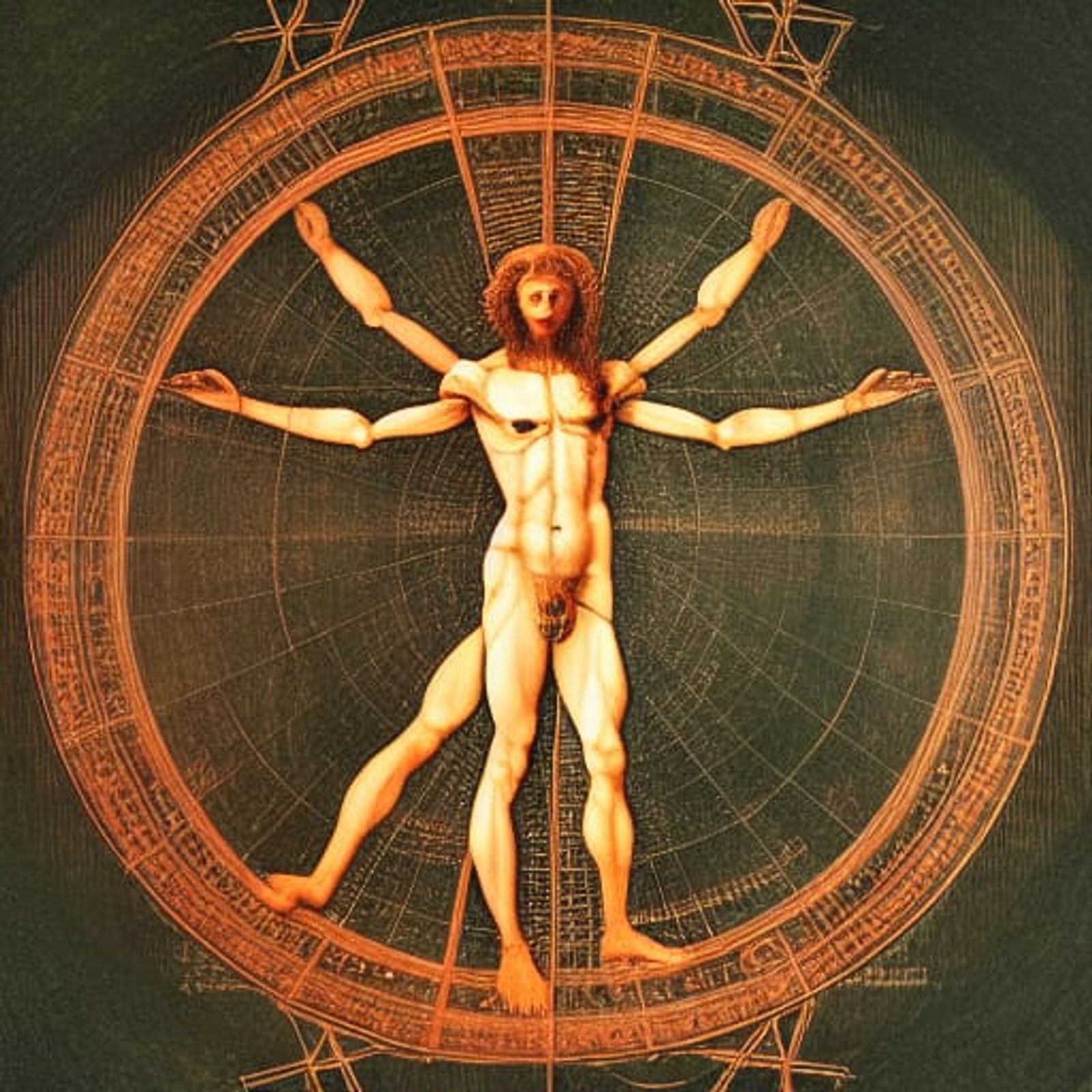 leonardo da vinci vitruvian man censored