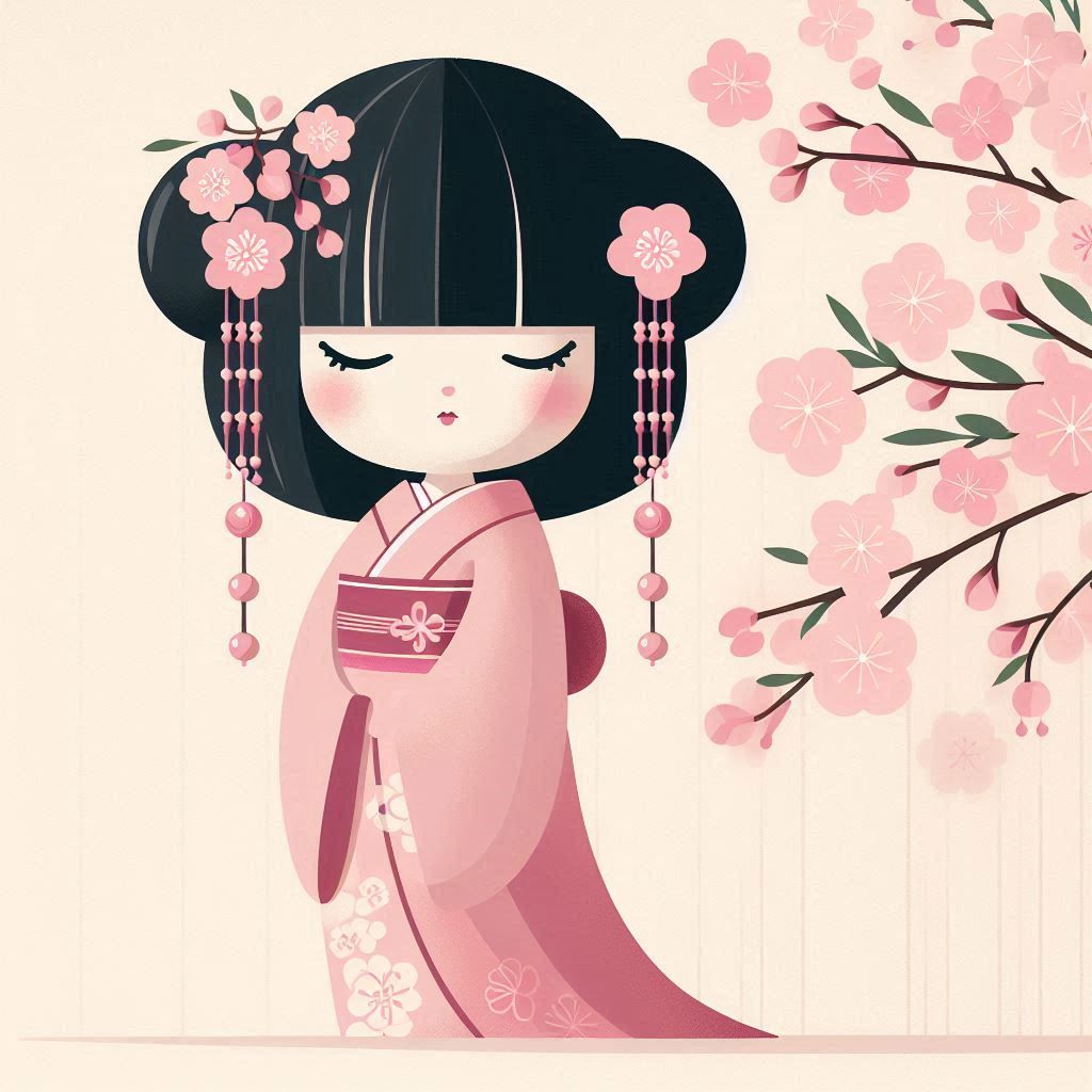 Kawaii Kokeshi  by @JustD