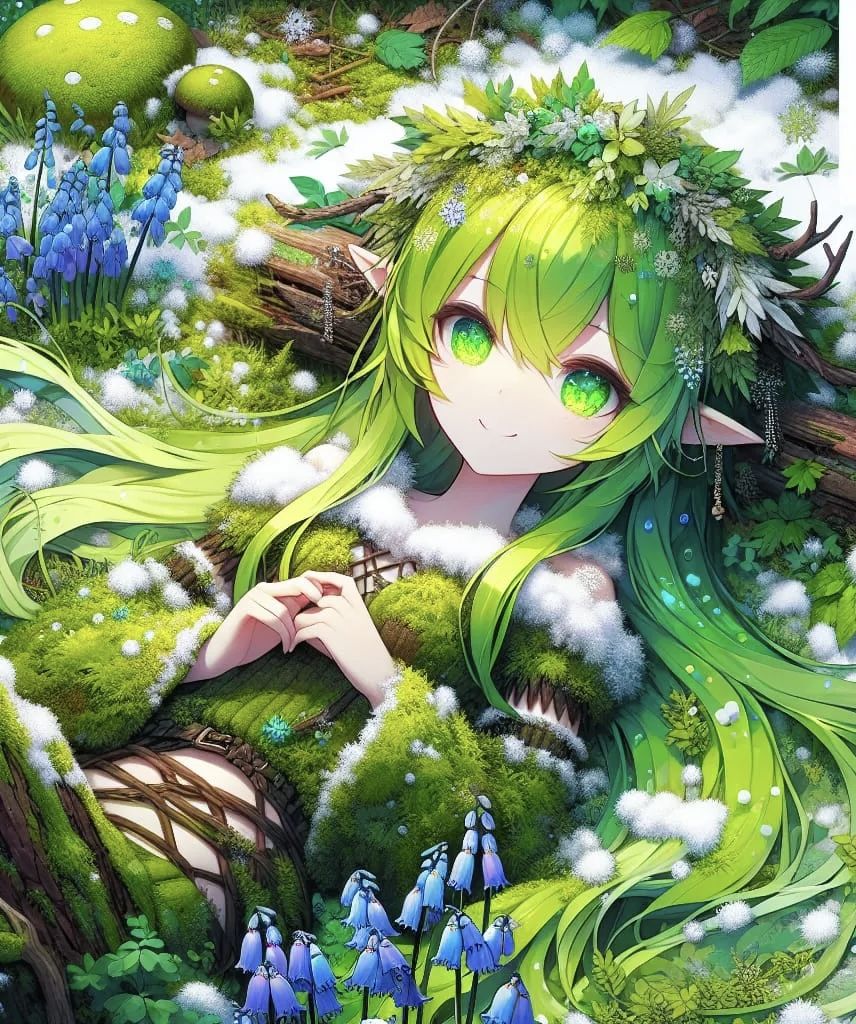 Winter Dryad & Bluebells