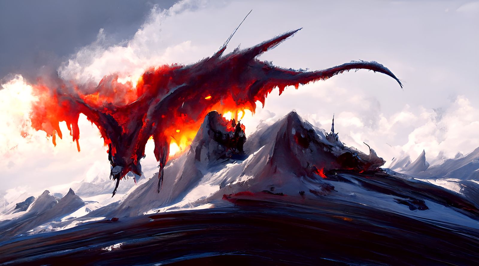 Draconis Fuego Above Mt. Hell
