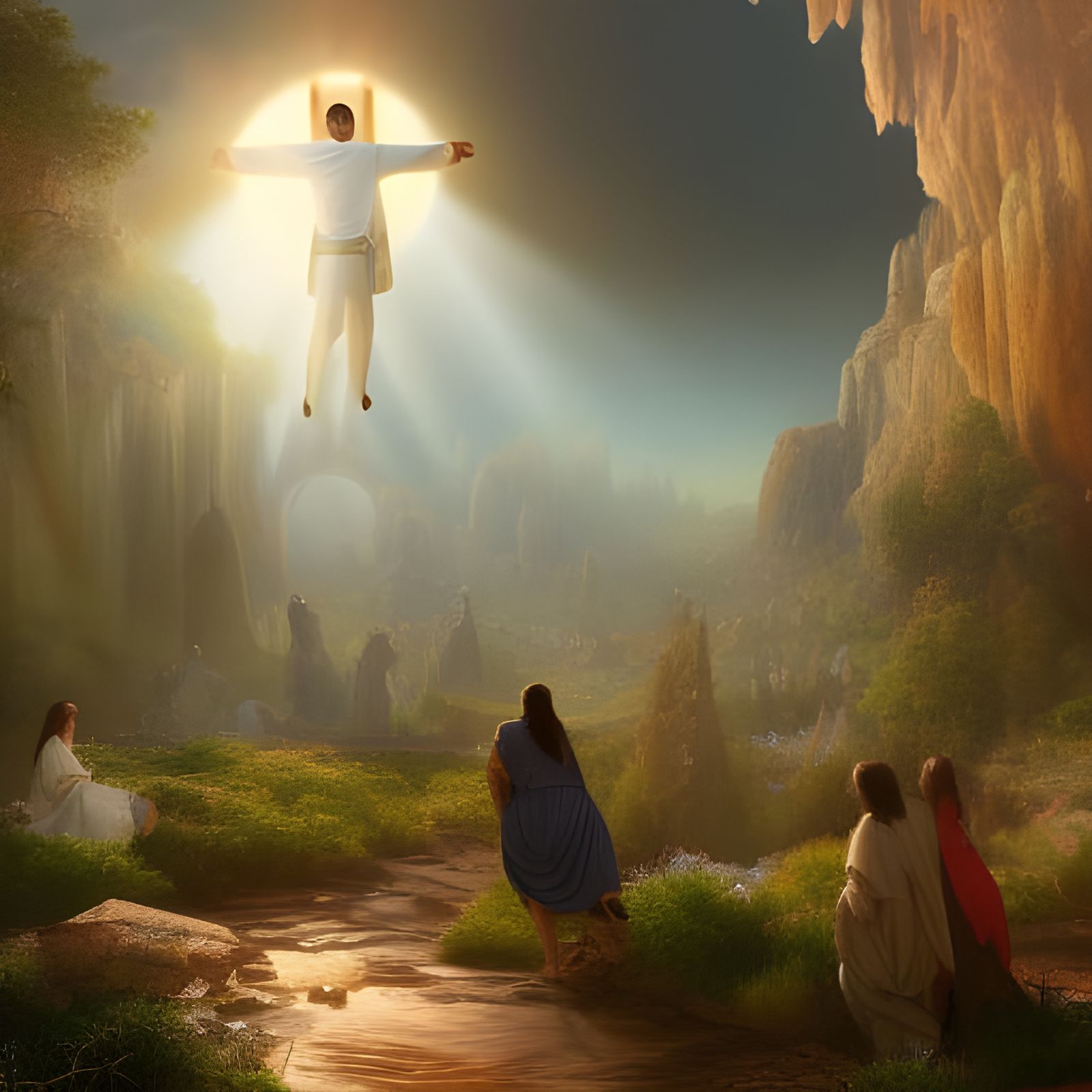 joyful meeting with Jesus Christ in heaven