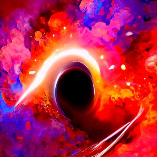 Highly Eccentric Black Hole Merger - AI Generated Artwork - NightCafe ...
