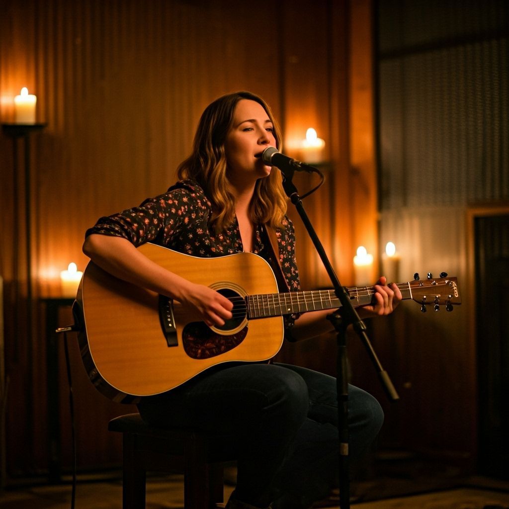 Intimate Candlelit Performance Inspired by Singer-Songwriter...