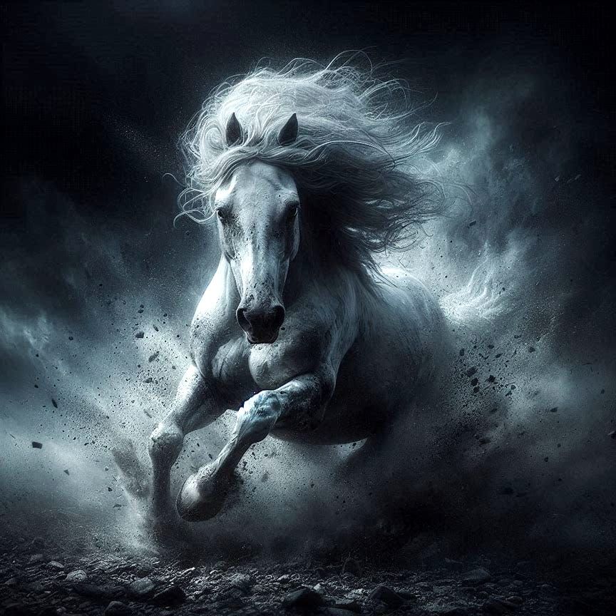 A horse's spirit is as free as the wind