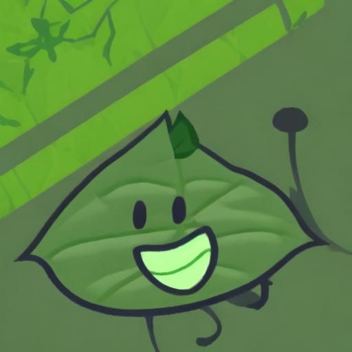  <lora:Object Show:1.0> a green leaf