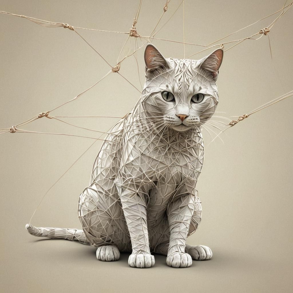 Tangled up in my fishing line again.