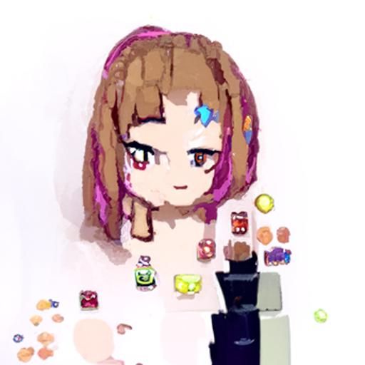 Gacha life pixel art anime