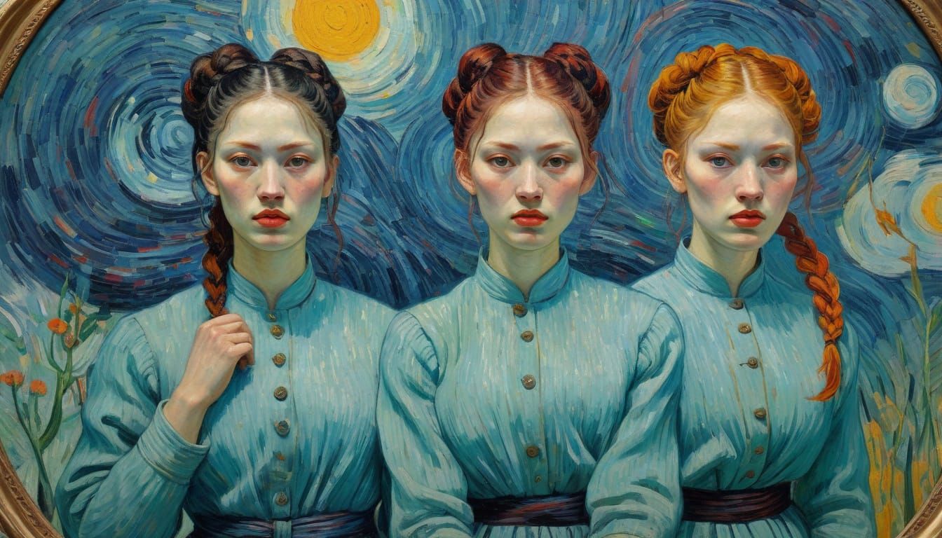 Stunning Neo-Impressionist Portraits of Korean Beauty