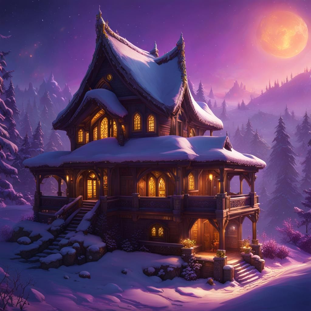 Honeydew Snowfall: Dark Fantasy Concept Art