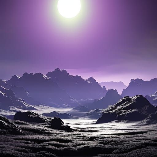 Distant moon