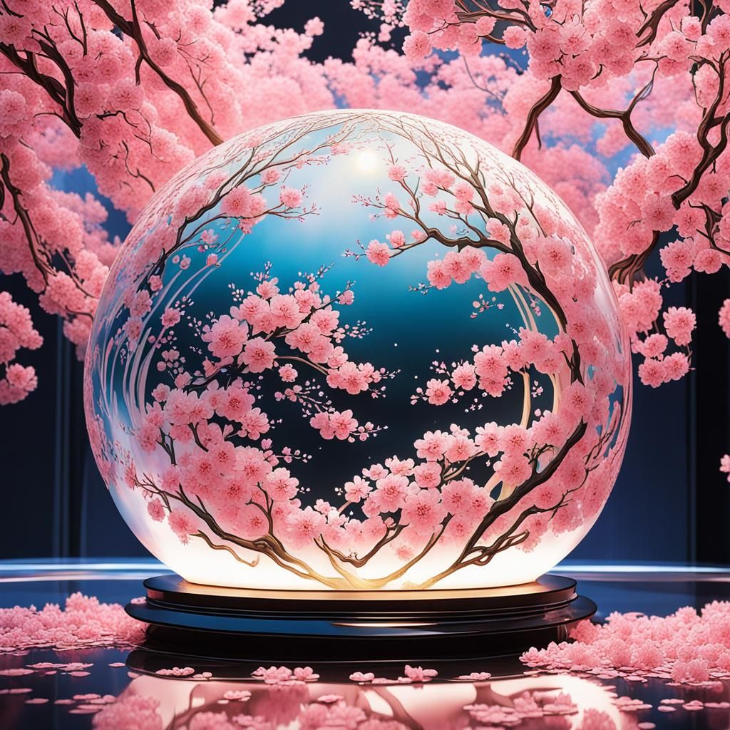 Cherry Blossom Sphere (waterfall) beautiful, Naoko Takeuchi,...