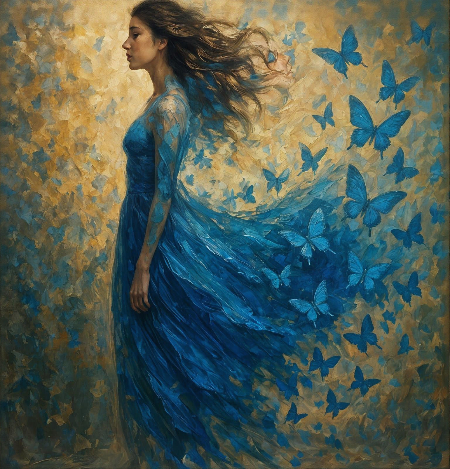 Blue butterfly bliss