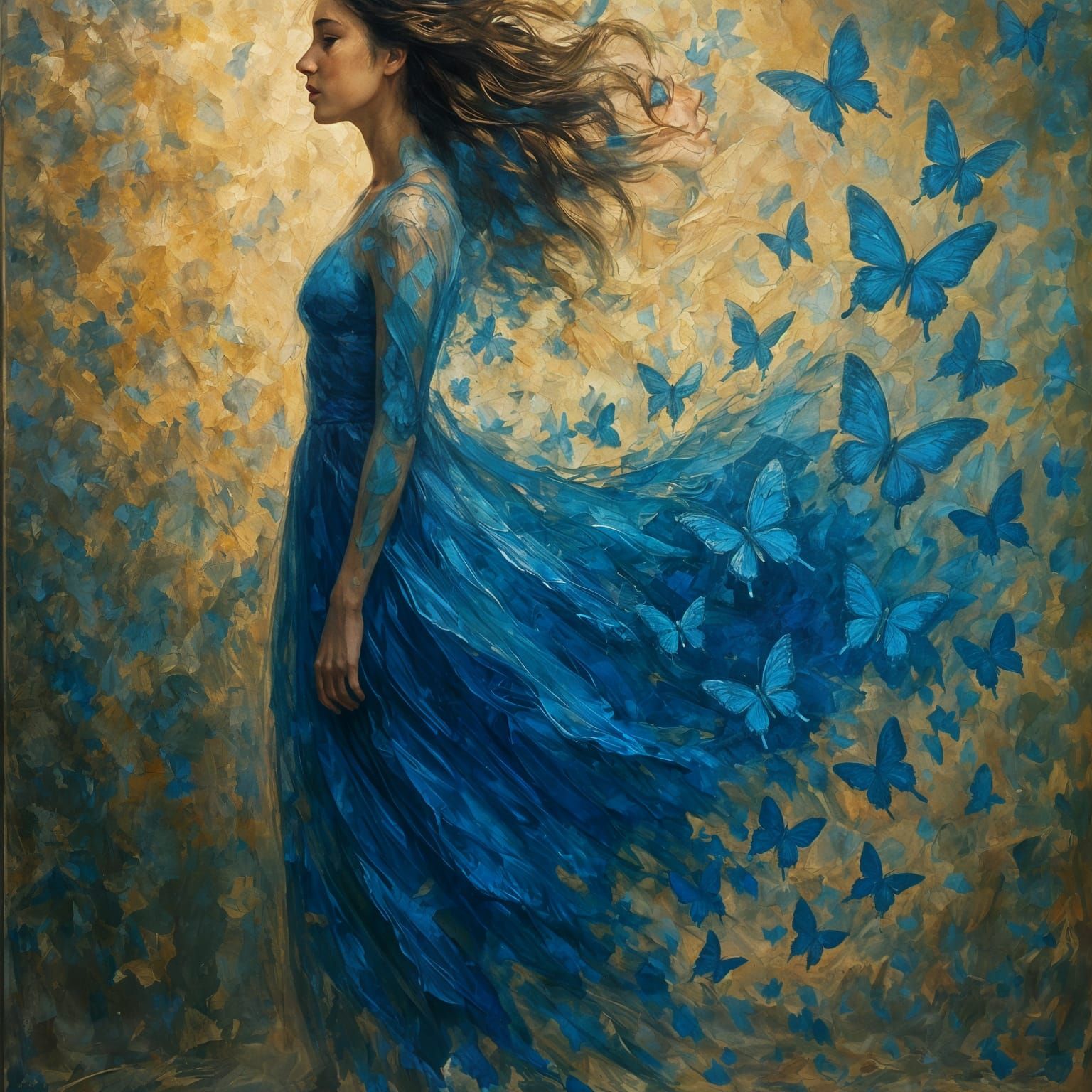 Blue butterfly bliss