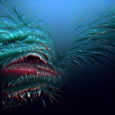 Scary Monsters of the deep ocean 8k resolution