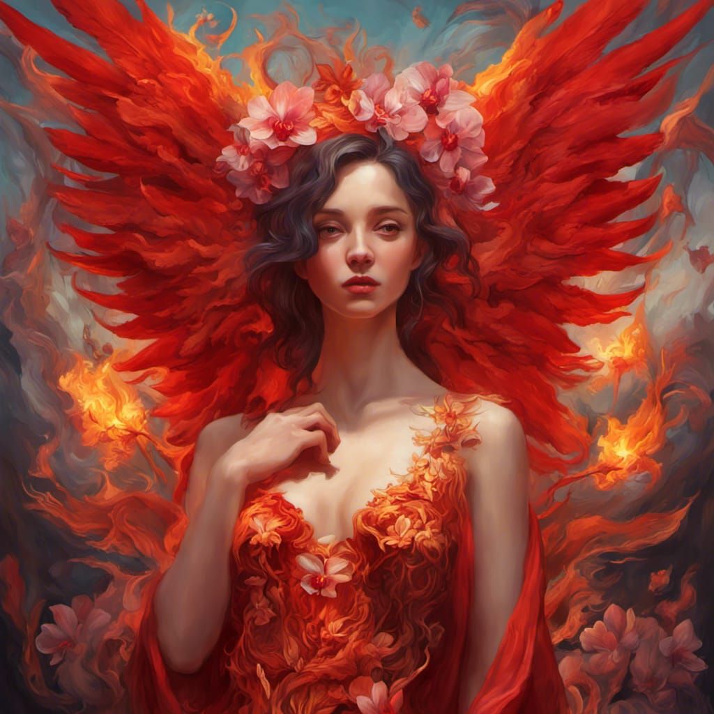 Orchid Fire Angel V