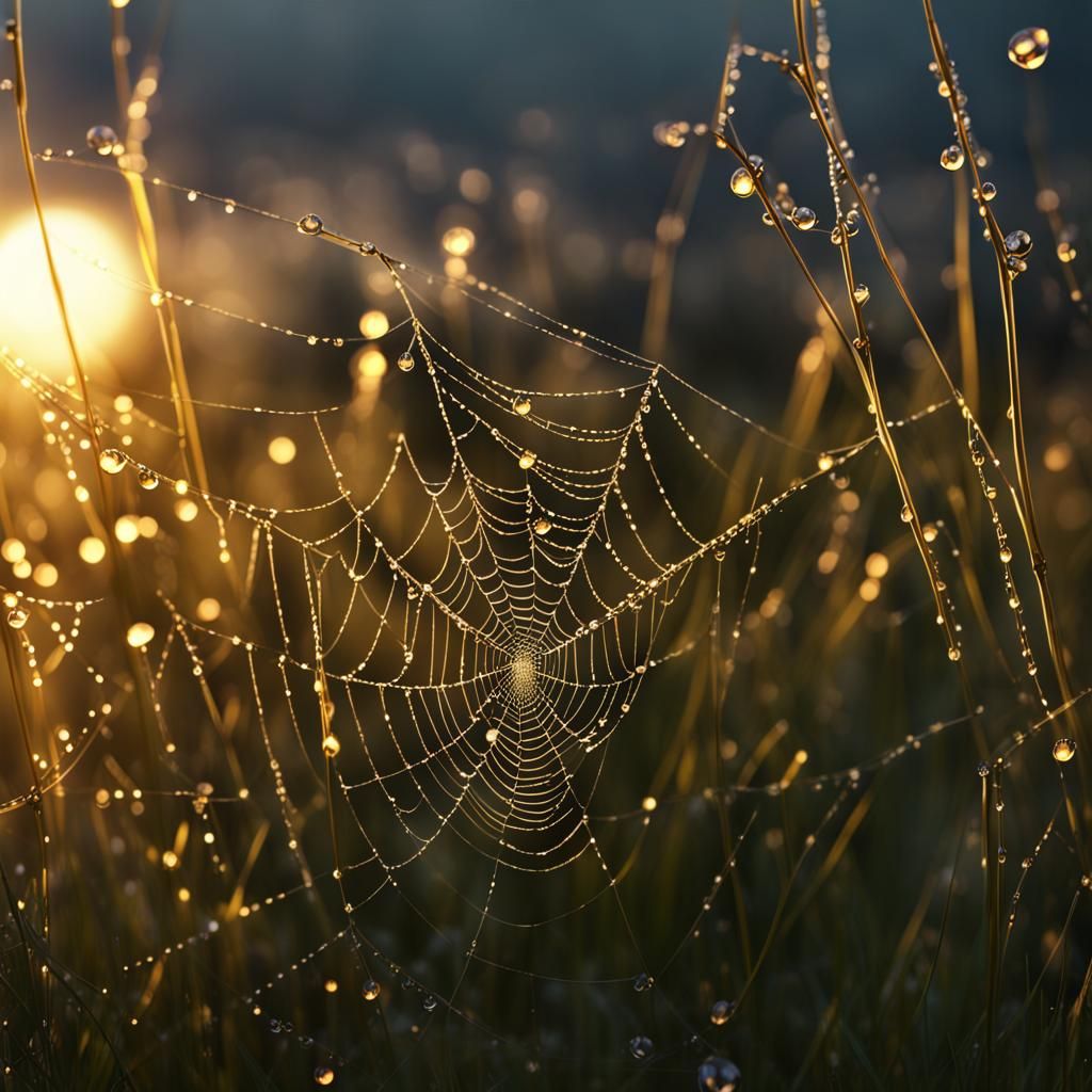 golden dewdrops  by @pomegranate_ness