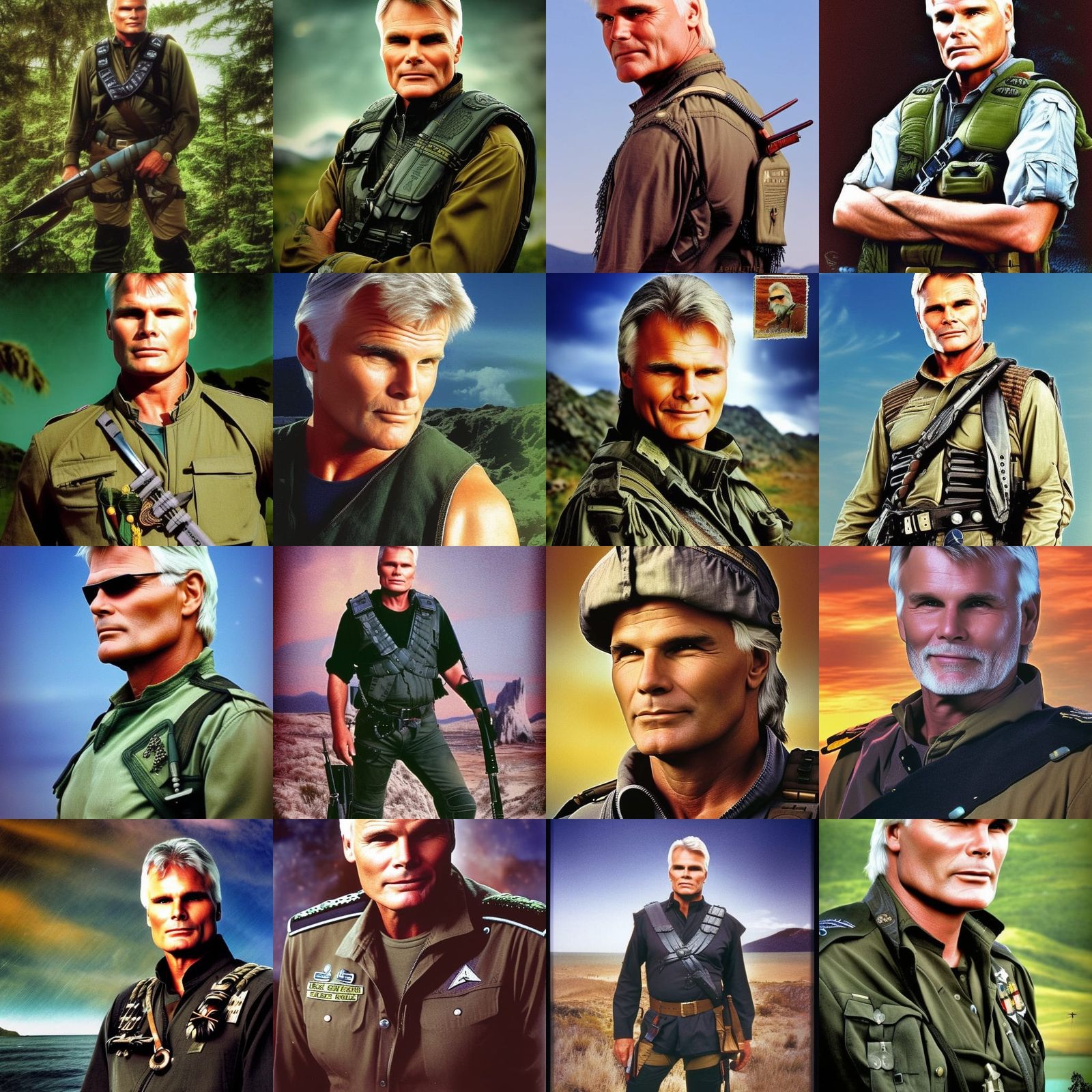 Colonel Jack O'Neill by Richard Dean Anderson, Stargate SG1, colour