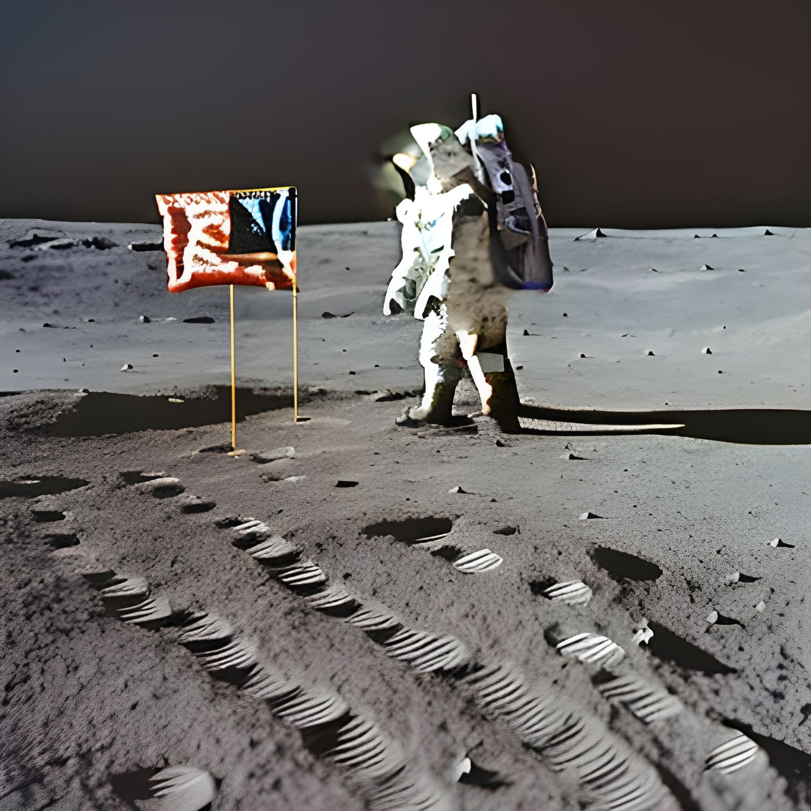 Man on the moon