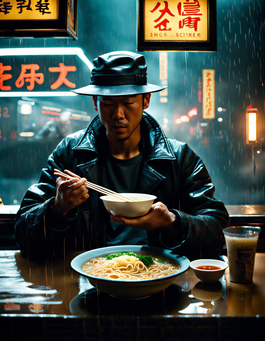 In a Blade Runner Decor AI Generated Artwork NightCafe Creator