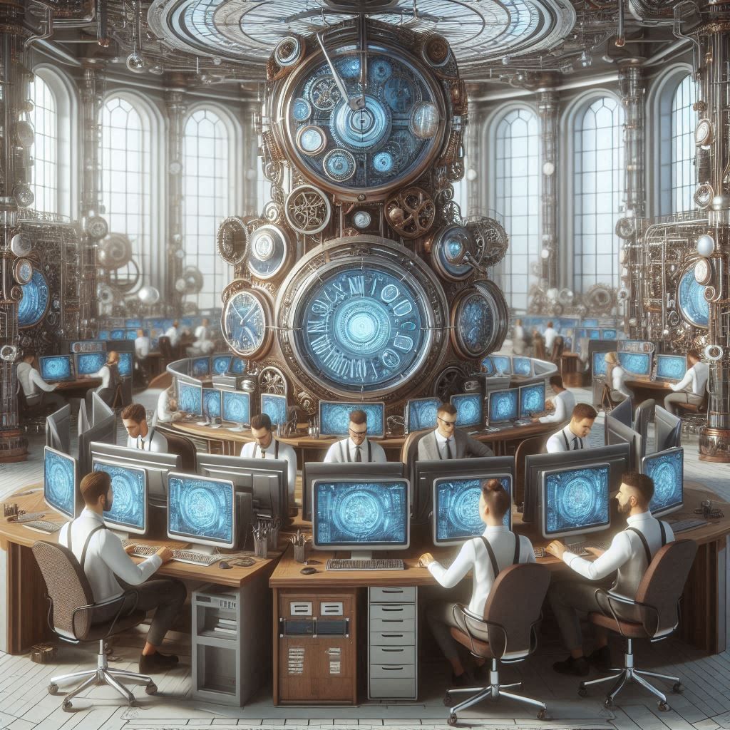 Modern steampunk office