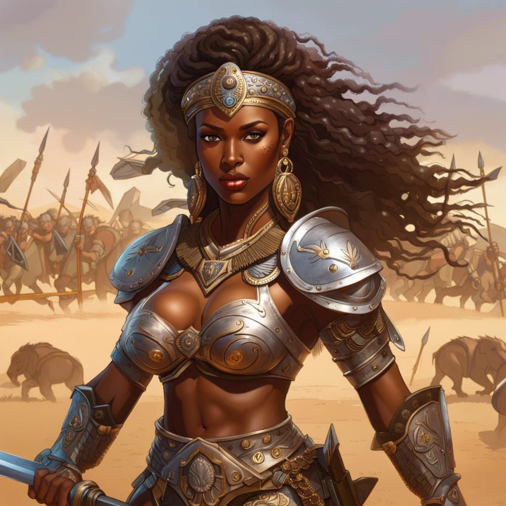 Beautiful Warrior - AI Generated Artwork - NightCafe Creator