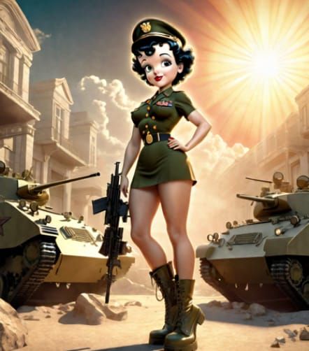 Betty Boop in the Army
