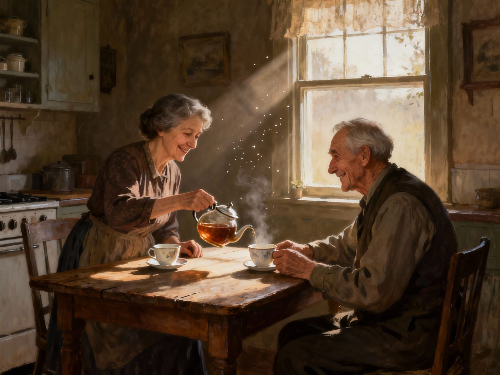 calm moment in the kitchen  by @Tatti