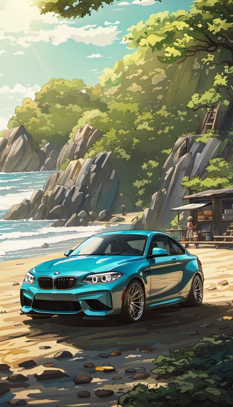 Anime Style BMW M2 - AI Generated Artwork - NightCafe Creator