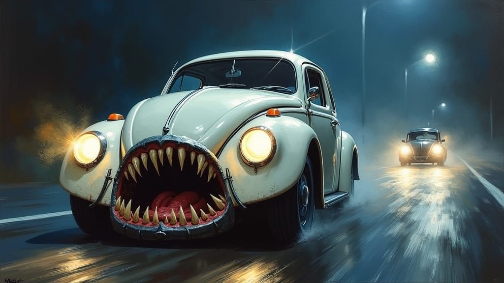 When this Volkswagen Bug gets hungry, no one is safe!  by @Lorendiac H