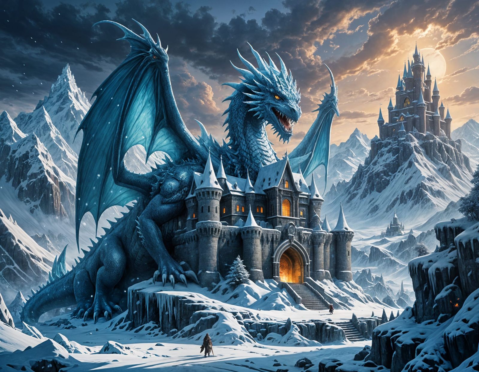 The Kingdom & Its Glacial Guardian  by @Mart Thunderdark